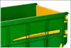 A close-up view of the side of a green and yellow John Deere container. Produktbild-Vorschau