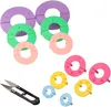 Curtzy Kunststoff Pompom Maker Set (6er Pack) mit Produktbild-Vorschau 8