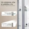 K-Möbel Vetrina sospesa in alluminio / argento (80x60x25 Anteprima dell’immagine prodotto 4
