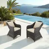 tectake® 2er Set Aluminium Rattansessel wetterfest und Produktbild-Vorschau 9