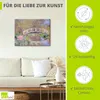 ARTland Leinwandbild Brücke in Monets Garten Größe: 80x60 Produktbild-Vorschau 2