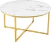 Eleganter Couchtisch BOUTIQUE 80cm weiß rund Kristallglas Produktbild-Vorschau 9