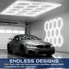 FIVMEN Plafonnier LED hexagonal,14 Hexs éclairage de garage Voir les images du produit 5