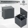 COSTWAY Gartenbox 96L, Auflagenbox mit abschließbarem Produktbild-Vorschau 3