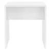 A white wooden stool is shown from the front against a white background. Produktbild-Vorschau