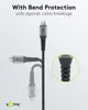 goobay Micro USB naar USB-A stoffenkabel met metalen Productafbeelding-voorbeeld 6