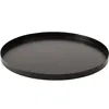A black, round metal plate for a fire pit. Náhled obrázku produktu