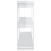 vidaXL Bücherregal/Raumteiler Hochglanz-Weiß 100x30x87 cm Produktbild-Vorschau 4