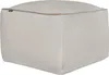 BELIANI Puf jasnobeżowy welurowy 50 x 50 x 30 cm Podgląd zdjęcia produktu 1