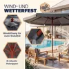 KINGSLEEVE® Holz Sonnenschirm 330 cm UV Schutz 80+ Produktbild-Vorschau 4
