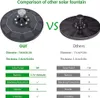 A comparison of two solar fountains, highlighting the features of one over the other. Produktbild-Vorschau