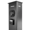 A close-up view of a dark gray electric vehicle charging station. Náhled obrázku produktu