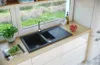 Granit Spüle + Siphon Einbauspüle Küchenspüle Spülbecken Produktbild-Vorschau 1