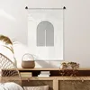 MuchoWow® Wandteppich Wandbehang Kunst - Bogen - Schwarz - Produktbild-Vorschau 6