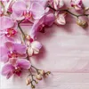 Küchenrückwand Spritzschutz Glas mit Motiv Orchideen Holz Produktbild-Vorschau 3