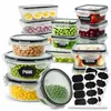 Zestaw 16 pojemników na żywność z pokrywkami – lunchboxy i Podgląd zdjęcia produktu 1