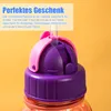 500ml Trinkflasche Kinder, Sportwasserflasche mit Strohhalm Produktbild-Vorschau 4