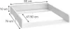 Wickelaufsatz Vicco Wicko Weiß 60 x 76 cm, Model 54276 Produktbild-Vorschau 3