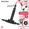 KOTARBAU® T panty černé D: 250 mm křížové panty ocelové Náhled obrázku produktu 4