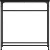 Möbel Konsolentisch mit Regal Schwarze Eiche 75 x 19,5 x 75 Produktbild-Vorschau 5