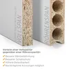 Querschnitt der Holztür, welcher zeigt dass es sich um eine Vollspantür handelt. Produktbild-Vorschau