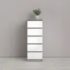 Nada komoda wysoka i wąska z 5 szufladami, dekor beton/biel Podgląd zdjęcia produktu 4