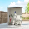 Outsunny Metall Gerätehaus 1,07 m² 142 x 84 x 189 cm Produktbild-Vorschau 8