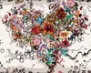 Zuty - Malen nach Zahlen - BLUMENHERZ, 40x50 cm, mit Produktbild-Vorschau 1