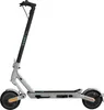 A side view of a gray electric scooter against a white background. Voir les images du produit