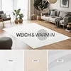 Homestyle4u Kurzflor Teppich 160x230 cm waschbar  Weiß Produktbild-Vorschau 8