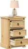 The Living Store Nachttisch Corona 45x35x64 cm Massivholz Produktbild-Vorschau 2