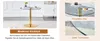 Tisch-Stuhl-Set, Glastisch Ø85cm, Metallstütze, 2 Produktbild-Vorschau 13