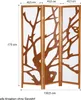 Homestyle4u Design Screen Room Divider 3 kusy Drevo Moderná Náhľad obrázku produktu 3