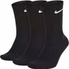 Three black Nike socks are shown from the front against a white background. Produktbild-Vorschau
