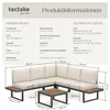 tectake® Aluminium Garten-Lounge-Set Eliar mit Produktbild-Vorschau 5
