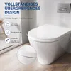 WC Sitz D Form 46 x 36 cm, Toilettendeckel Weiß mit Produktbild-Vorschau 6