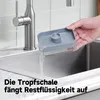 Seifenspender Küche Edelstahl 240 ml mit Schwamm gebürstet Produktbild-Vorschau 5
