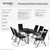 tectake® Aluminium Sitzgruppe Ercolano für 6 Personen Produktbild-Vorschau 5