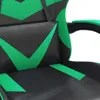 vidaXL Gaming-Stuhl mit Fußstütze Schwarz und Grün Produktbild-Vorschau 9