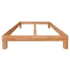 A wooden bed frame shown from a side-angle on a white background. Produktbild-Vorschau