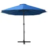 vidaXL Ombrellone con palo in alluminio 460x270 cm Blu Anteprima dell’immagine prodotto 12