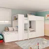 Lit superposé blanc avec armoire et tiroirs 1277 Voir les images du produit 6