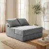 COSTWAY – rozkładana sofa 2 w 1, sofa podłogowa z polaru w Podgląd zdjęcia produktu 9