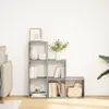 vidaXL Raumteiler-Bücherregal 3 Etagen Grau Sonoma 99x29x99 Produktbild-Vorschau 3