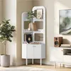 Yaheetech Eckregal mit Schrank 166,5 cm H, Bücherregal mit Produktbild-Vorschau 2
