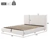 Flieks – hydraulická čalouněná postel 180 × 200 cm s Náhled obrázku produktu 4