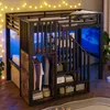 Hoogslaper 90x200 cm met opbergtrap, LED-verlichting en Productafbeelding-voorbeeld 3