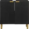 vidaXL Vanity unit black 62x33x58 cm materiál na báze dreva Náhľad obrázku produktu 2