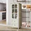 Buffetkast, glazen deuren, dubbele lade, houten dressoir, Productafbeelding-voorbeeld 5