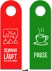 Seminar läuft - Bitte nicht stören Türhänger mit Pause auf Produktbild-Vorschau 1
